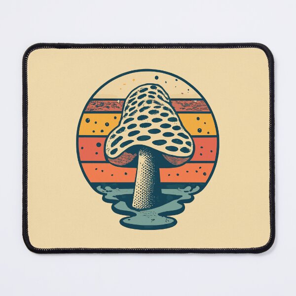 Item preview, Morel Mushroom Hunter Retro Mycology designed and sold by MindsArtDesign.
