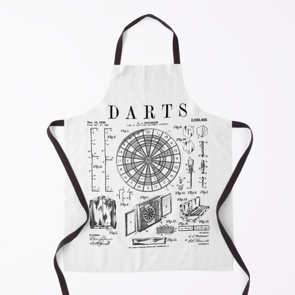 Item preview, Darts Player Dartboard Throwing Sport Vintage Patent Print designed and sold by GrandeDuc.