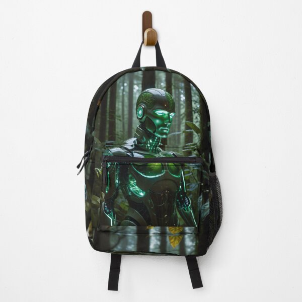 Item preview, Green cyborg in forest designed and sold by AnnArtshock.