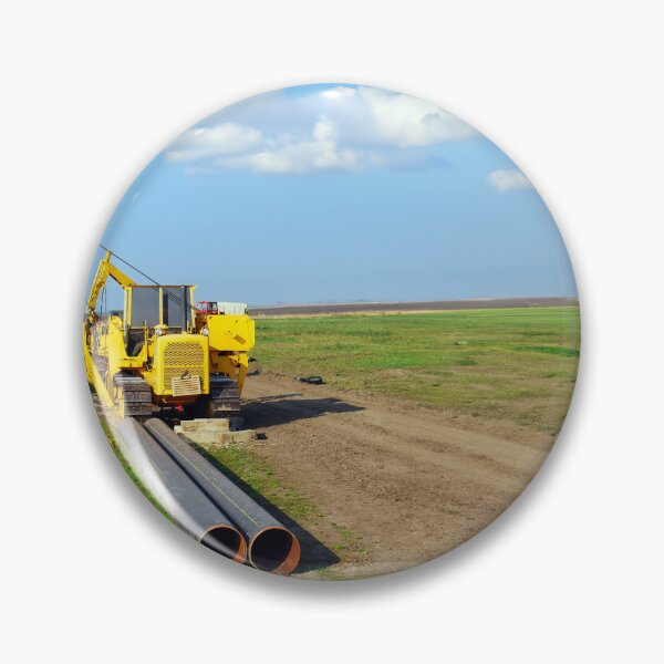 Item preview, gas pipeline construction site with machinery designed and sold by goceris.