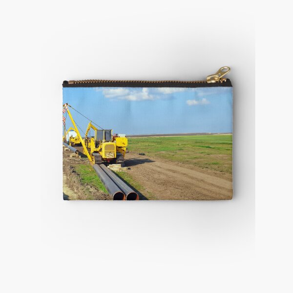 Item preview, gas pipeline construction site with machinery designed and sold by goceris.