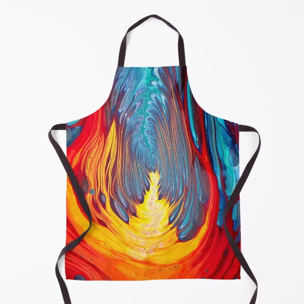 Item preview, 'Blue Flames'  Abstract Painting by Alison Hood designed and sold by AlisonHoodArt.