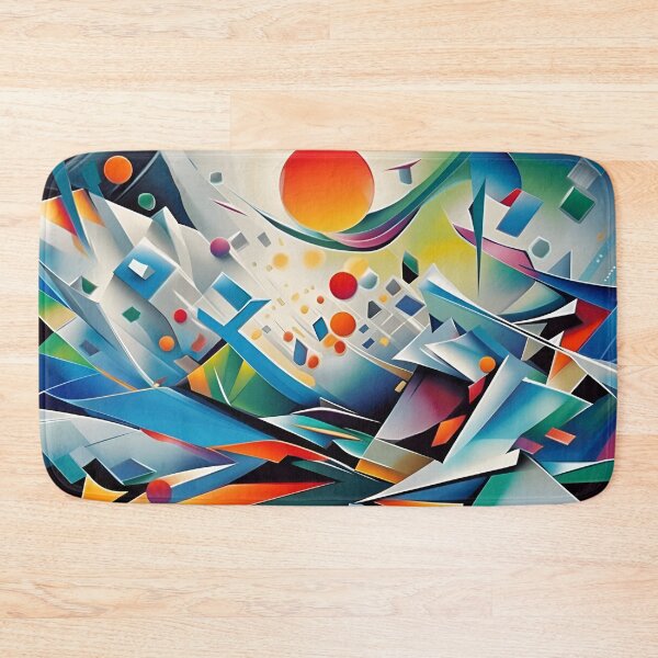 Item preview, Geometric design abstract fashion top designed and sold by artmanikin.