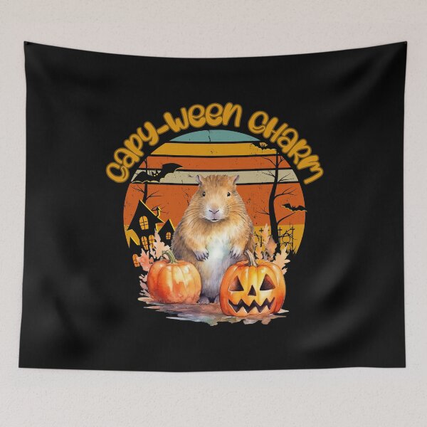 Item preview, Capy-ween Charm from capybaras for Halloween designed and sold by CleanDecor.