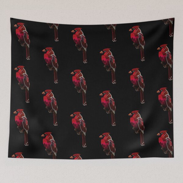 Item preview, Spirograph Northern Cardinal Red Bird designed and sold by RachelEDesigns.