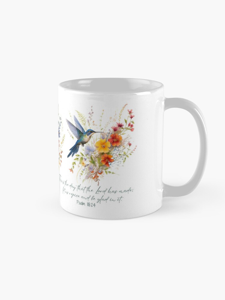 Christian Art Gifts Novelty Floral Ceramic Scripture Coffee & Tea