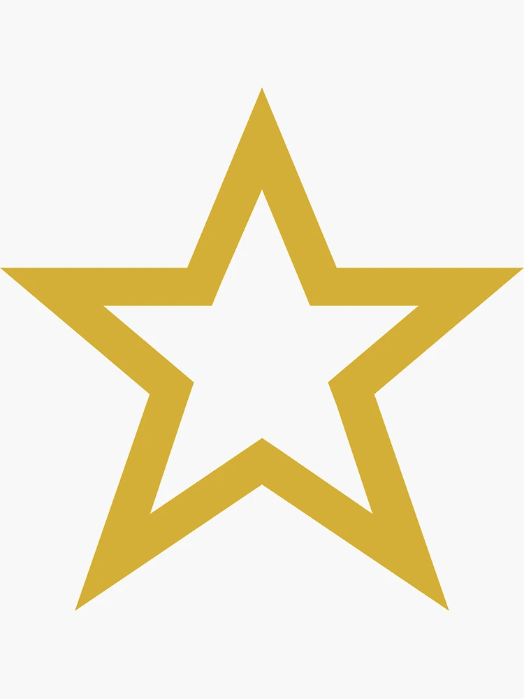 gold star Sticker for Sale by hjmiller2002