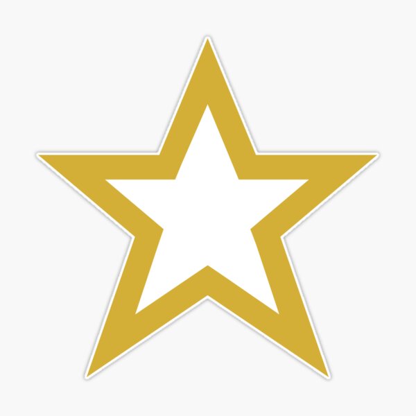Gold Star Sticker Sticker for Sale by avashaemcd
