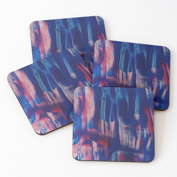 Item preview, Blue and Pink abstract Painting designed and sold by BadgerCastle.