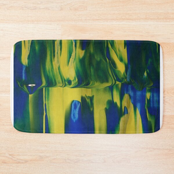 Item preview, Green, Blue and Yellow abstract Painting designed and sold by BadgerCastle.