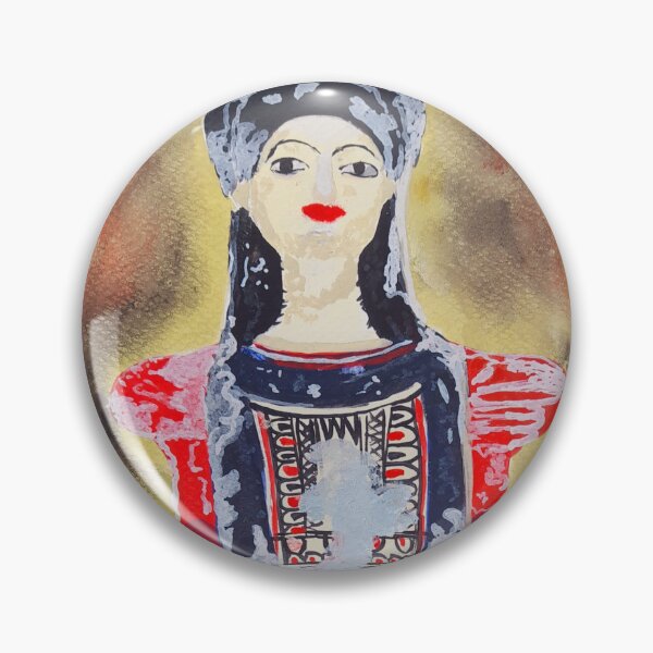Item preview, Enthroned female figurine,  musuem of Thiva,  Greece  designed and sold by Kiruthikaarts.