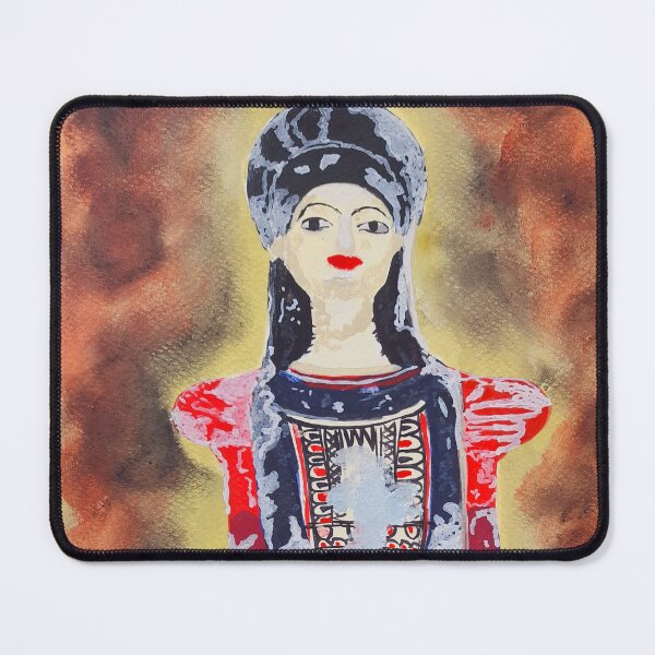 Item preview, Enthroned female figurine, musuem of Thiva, Greece designed and sold by Kiruthikaarts.