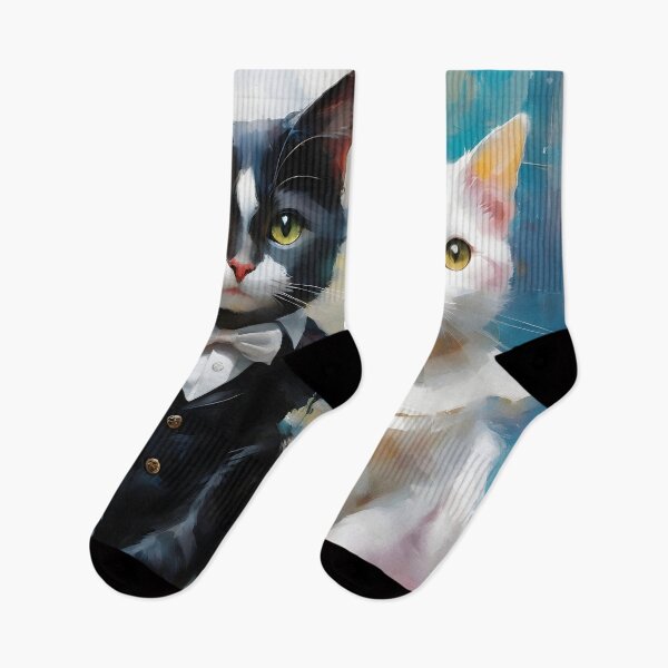 Item preview, Cute Black and White Cats Wedding  designed and sold by IceCreamSmile.