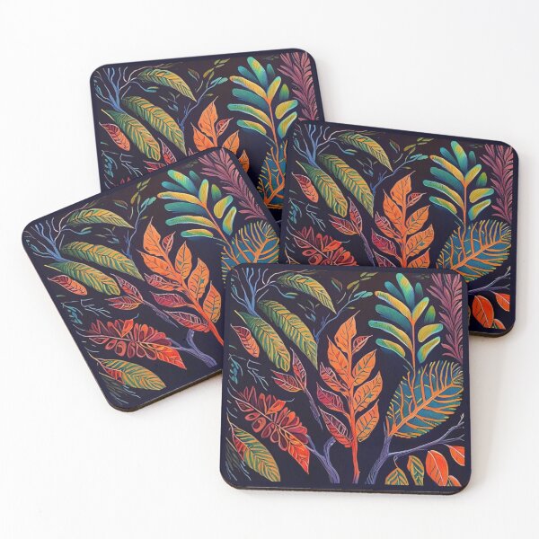 Item preview, Australian Plants Astract Aboriginal Bush Tucker Leaves Fauna designed and sold by Michael Voyler.