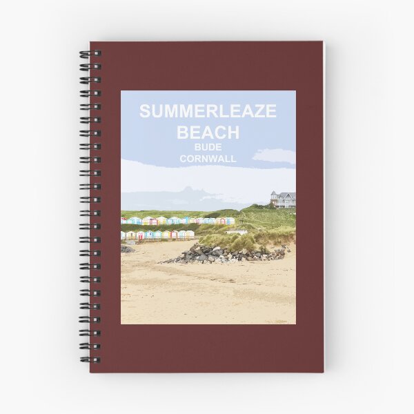 Item preview, Summerleaze Beach Bude Cornwall.  Cornish gift Kernow Travel location poster designed and sold by BarbaraGlebska.