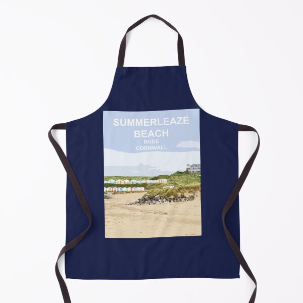 Item preview, Summerleaze Beach Bude Cornwall.  Cornish gift Kernow Travel location poster designed and sold by BarbaraGlebska.