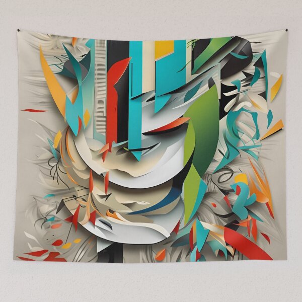 Item preview, Cubist-inspired clothing design t-shirt designed and sold by artmanikin.