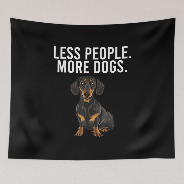 Item preview, Less People More Dogs designed and sold by ParrotMart.