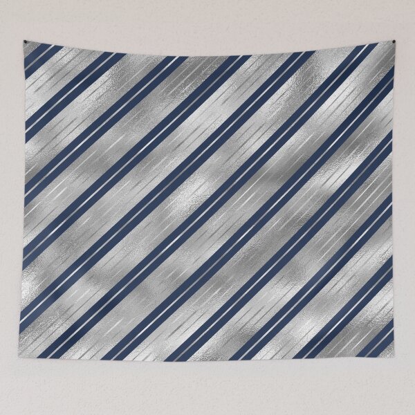 Item preview, Blue and Gray Glossy Stripes Pattern designed and sold by GoDesign1.