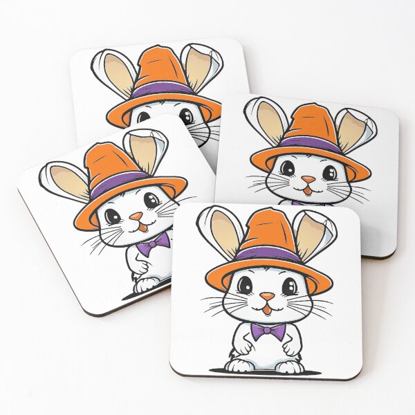Item preview, Halloween themed rabbit wearing a hat designed and sold by spoo-art.