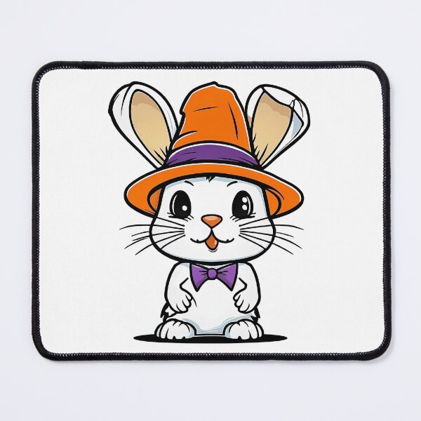 Item preview, Halloween themed rabbit wearing a hat designed and sold by spoo-art.