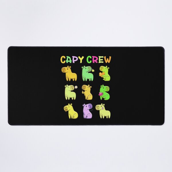 Item preview, Capy Crew - set of colorful capybaras designed and sold by CleanDecor.