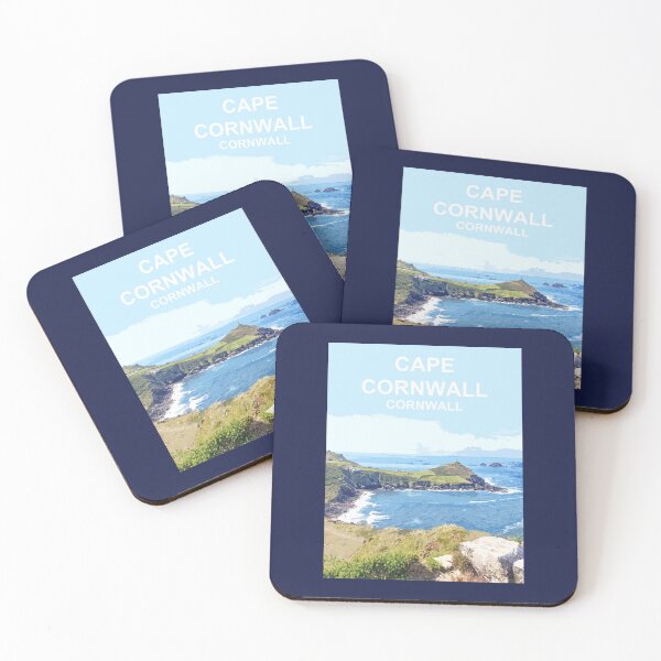 Item preview, Cape Cornwall.  Cornish gift Kernow Travel location poster designed and sold by BarbaraGlebska.