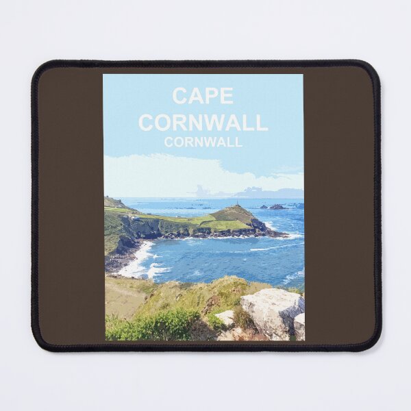 Artikelvorschau, Kap Cornwall. Cornish Geschenk Kernow Travel Standortplakat entworfen und verkauft von BarbaraGlebska.