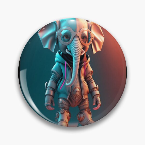 Item preview, Futuristic elephant designed and sold by JAWPoD.