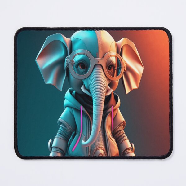 Item preview, Futuristic elephant designed and sold by JAWPoD.