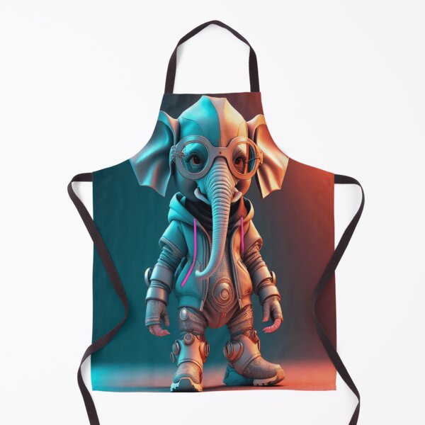 Item preview, Futuristic elephant designed and sold by JAWPoD.