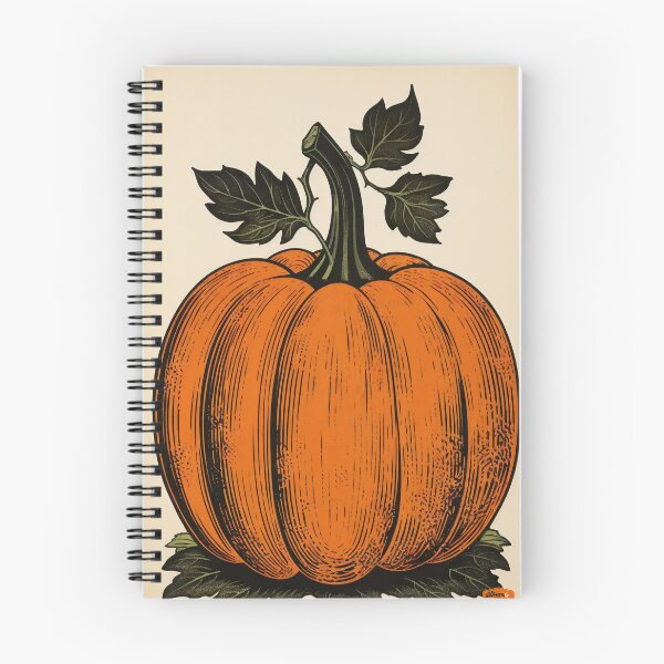 Item preview, Vintage Retro Fall Pumpkin Halloween Print  designed and sold by wizardsncastles.