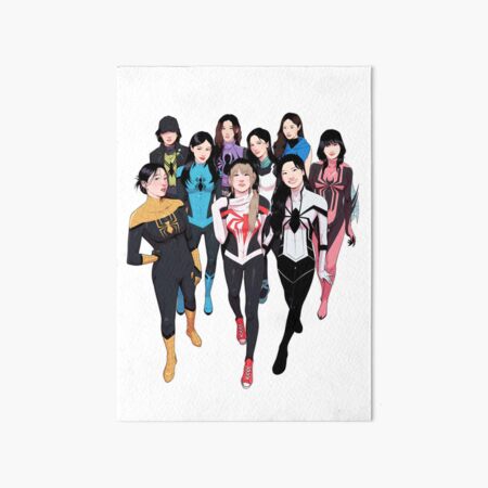 Item preview, Spider-TWICE group unmasked version designed and sold by baekun-art.