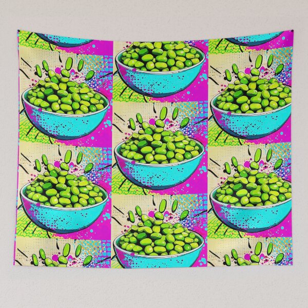 Item preview, Edamame Pop Art designed and sold by FunnehGacha.