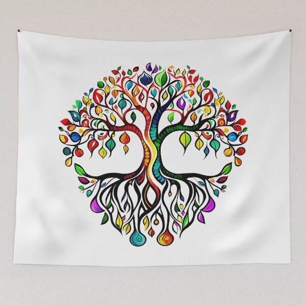 Item preview, Vibrant Karma and Luck tree of life designed and sold by ElLocoMus.