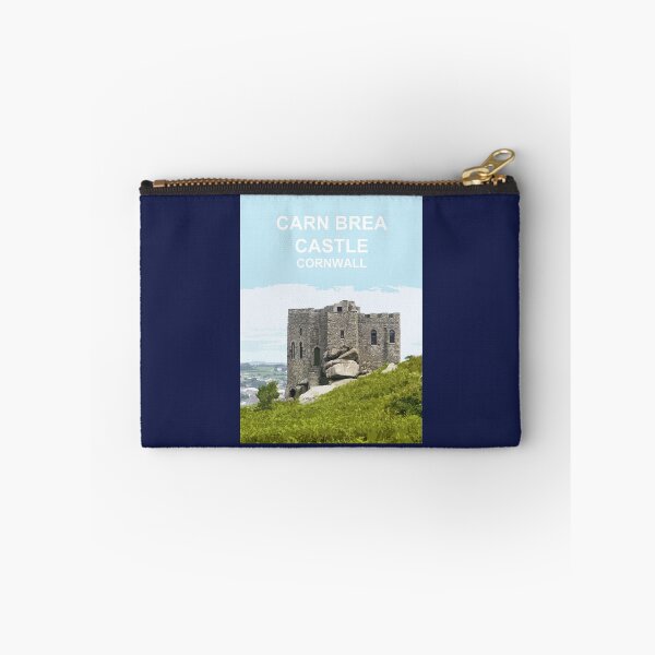 Item preview, Carn Brea Castle Cornwall. Cornish gift Kernow Travel location poster, Redruth designed and sold by BarbaraGlebska.