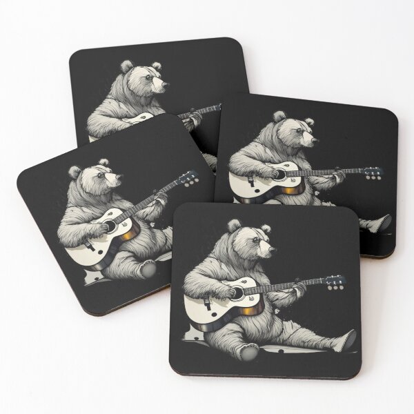 Item preview, A Bear Playing a Guitar designed and sold by blakfrog.