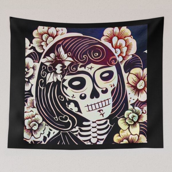 Item preview, Day of the Dead Sugar Skull 2 designed and sold by CrankyOldDude.