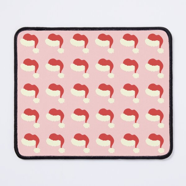 Item preview, Christmas Santa Hats Boho Pastel Pink and Red Pattern designed and sold by blomastudios.