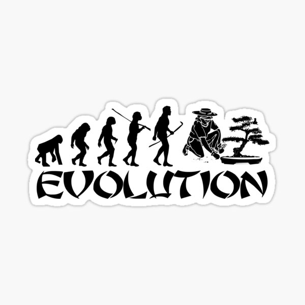 Bonsai evolution Sticker