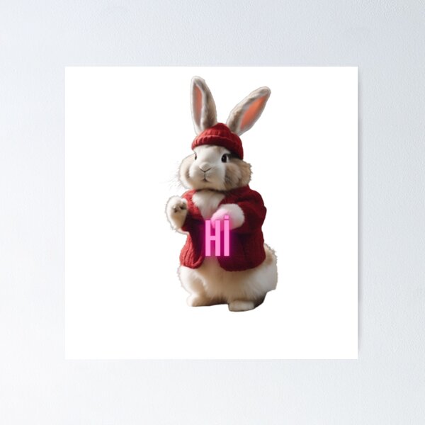 Item preview, CUTE RABBIT IS READY FOR WINTER designed and sold by EVRENSEL.