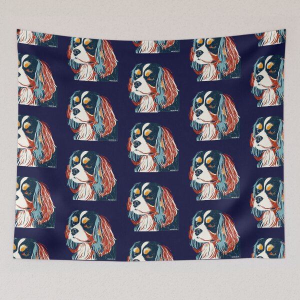 Item preview, King Charles Cavalier Spaniel Painting designed and sold by FunnehGacha.