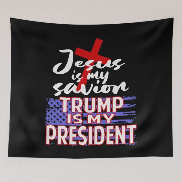 Item preview, Jesus is my savior Trump is my president designed and sold by Colorfulman.