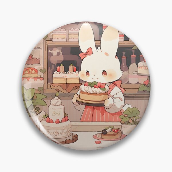 Item preview, Bunny bakery 05 designed and sold by BackInTimeMerch.