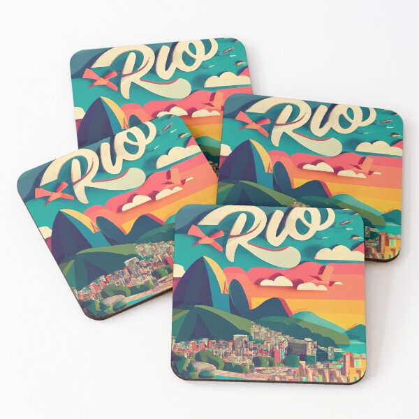 Item preview, Rio De Janeiro, Brazil, Cities of the World, Vintage style designed and sold by emaga.