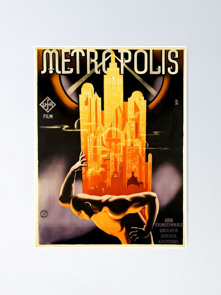 Metropolis Canvas Movie Poster Wall Print outlets Semi Gloss 24x36 New Various Sizes