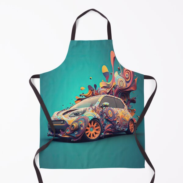 Item preview, Psychedelic World Car | Abstract Art designed and sold by Digital Mindscape.