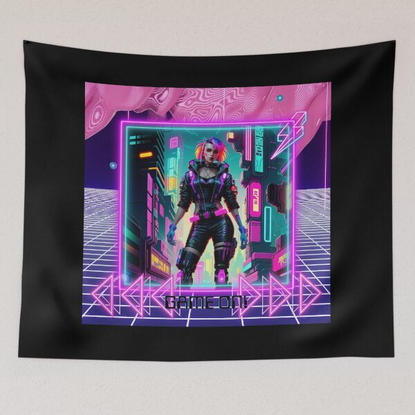 Item preview, "Cyber World" Tech Lovers the future of Cyber Punk Neon Art designed by Neutrino Jem designed and sold by NeutrinoJem.
