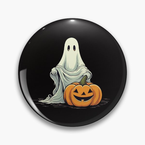 Item preview, Halloween Ghost with Pumpkin  designed and sold by CoputerEasel.