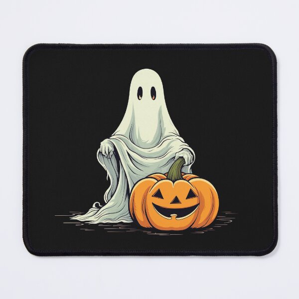 Item preview, Halloween Ghost with Pumpkin designed and sold by CoputerEasel.